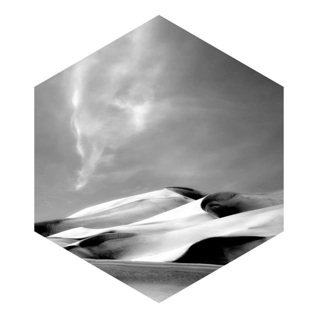 Tapisserie paysage Colorado Dunes Noir Et Blanc