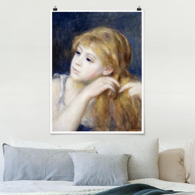 Déco murale cuisine Auguste Renoir - Tête d'une jeune femme