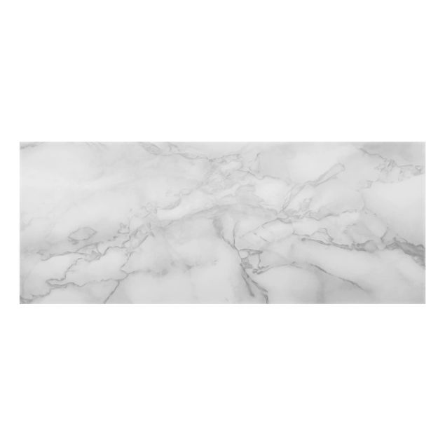 Fonds de hotte Marble Look Black And White