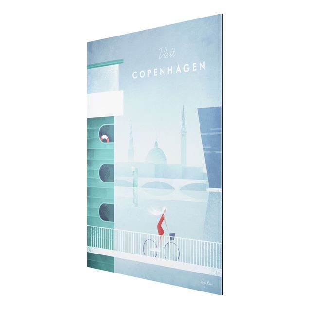 Tableau de ville Poster de voyage - Copenhague
