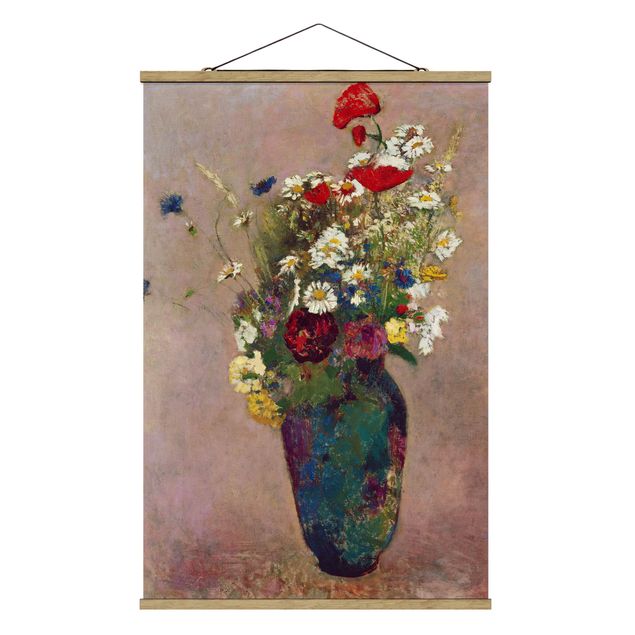 Tableaux modernes Odilon Redon - Vase à fleurs avec des coquelicots