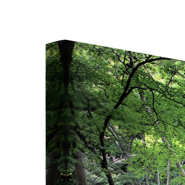 Tableaux verts Forêt japonaise