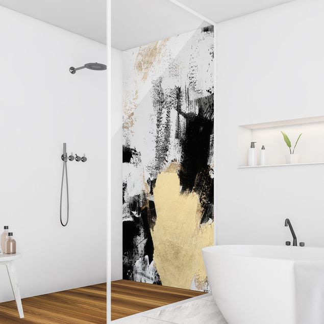 Revêtement mural de douche - Golden Collage