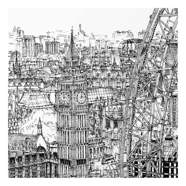 Fond de hotte - City Study - London Eye