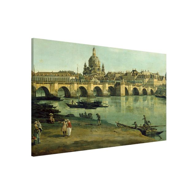 Tableau style baroque Bernardo Bellotto - Vue de Dresde depuis la rive droite de l'Elbe, avec le pont Auguste