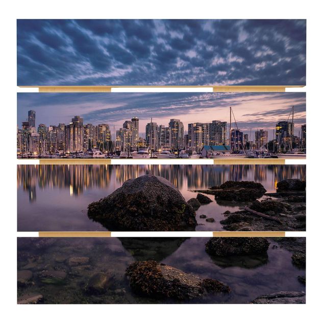 Impression sur bois - Vancouver At Sunset
