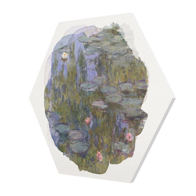 tableaux floraux Aquarelles - Claude Monet - Nénuphars (Nympheas)