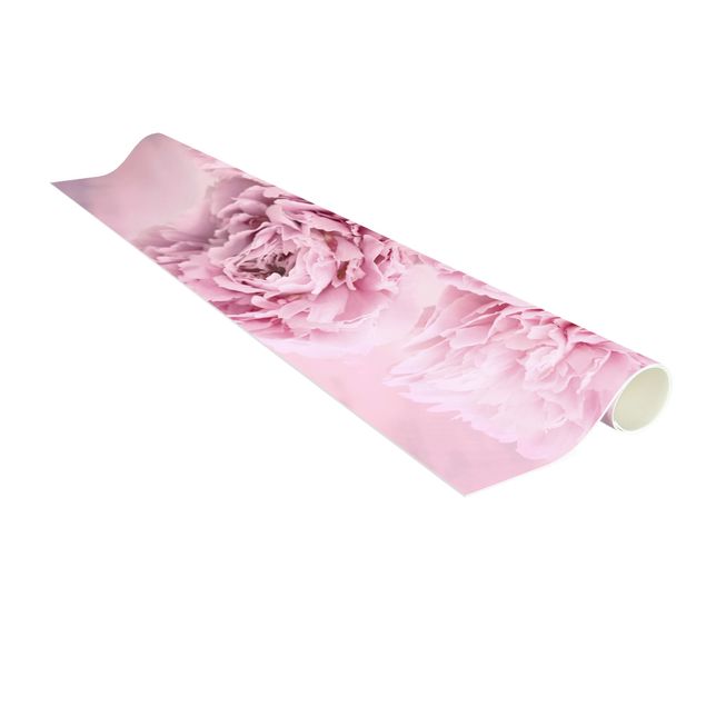 tapis modernes Pivoines roses