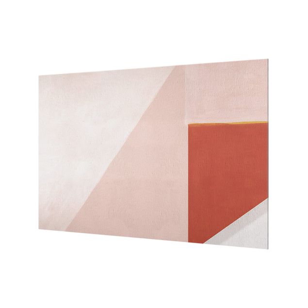 Fonds de hotte - Pink Geometry  - Format paysage 3:2