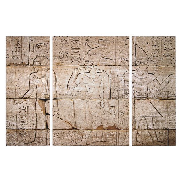 Tableau portraits Relief d'Égypte