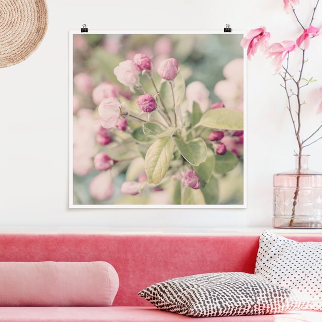 Déco murale cuisine Apple Blossom Bokeh Light Pink
