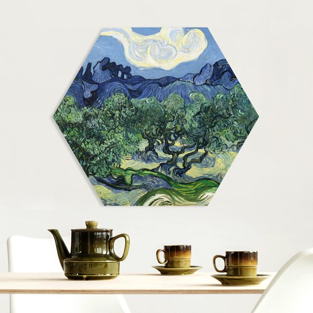 Déco mur cuisine Vincent Van Gogh - Oliviers