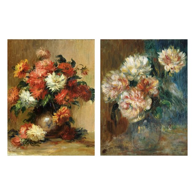 Tableau fleurs Auguste Renoir - Vases