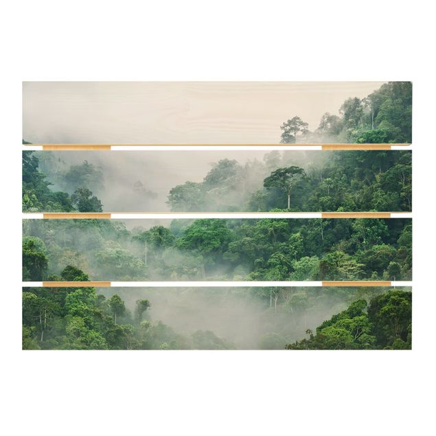 Tableaux Jungle dans le brouillard