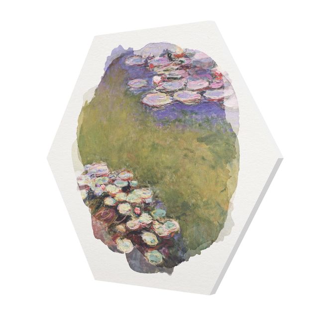 Tableaux fleurs Aquarelles - Claude Monet - Nénuphars