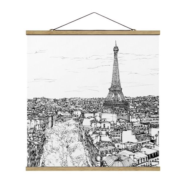 Tableau de ville Étude de la ville - Paris