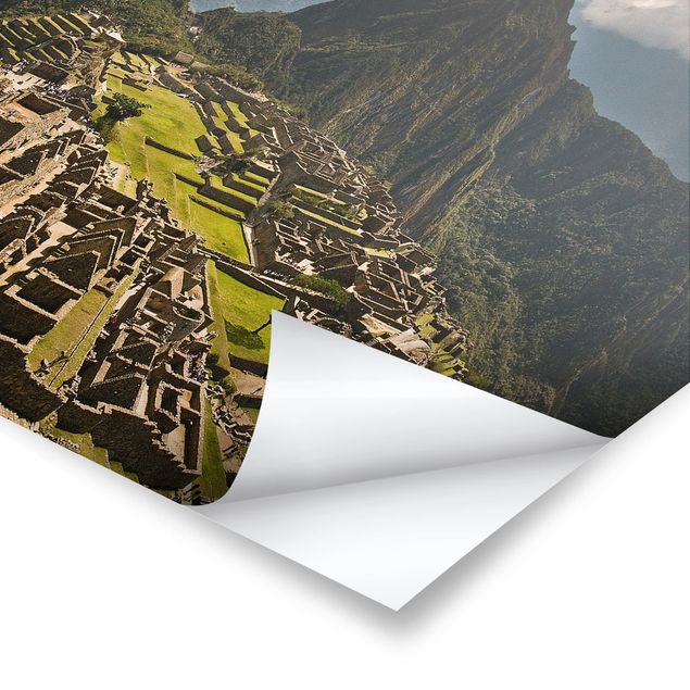 Tableau vert Machu Picchu