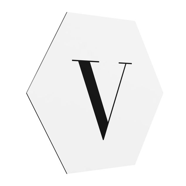 Tableau lettres Lettre Serif Blanc V