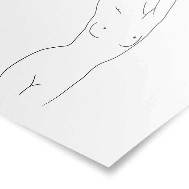 Tableaux nu Line Art Nude Noir Et Blanc
