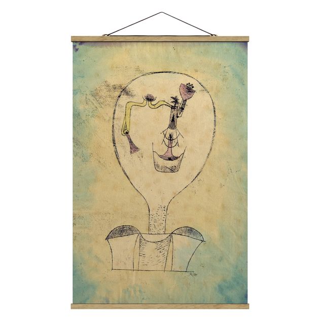 Tableau art abstrait Paul Klee - Le bourgeon du sourire