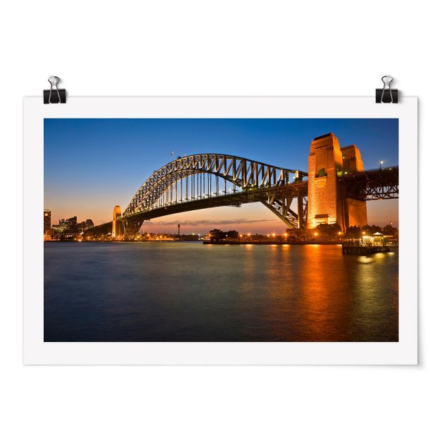 Posters villes Pont du port de Sydney