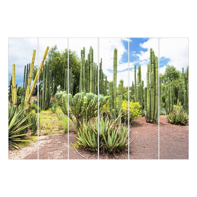 Panneau japonais paysage Paysage de cactus