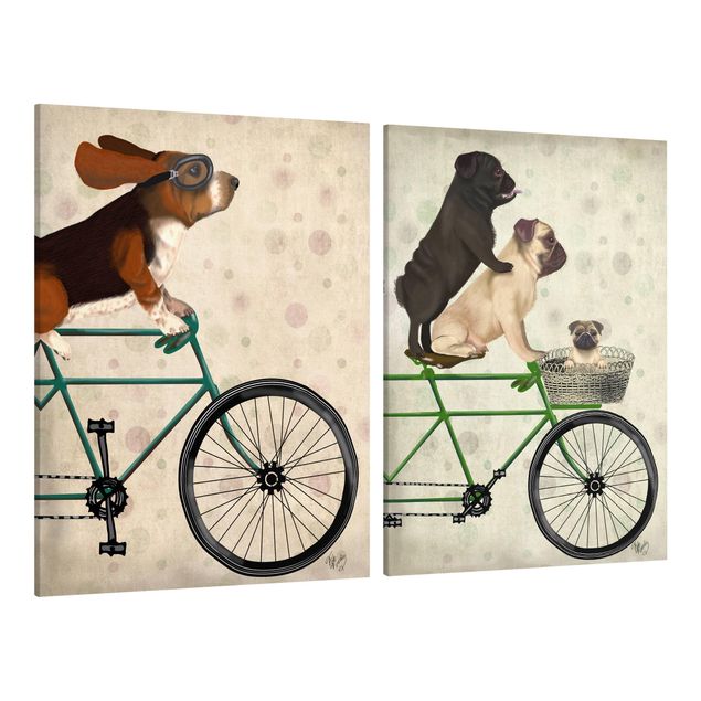 Toile chien Cyclisme - Bassets et Carlins Lot I