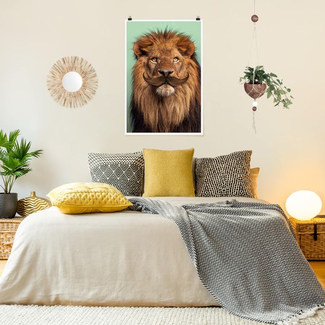 Tableaux lions Lion avec Barbe