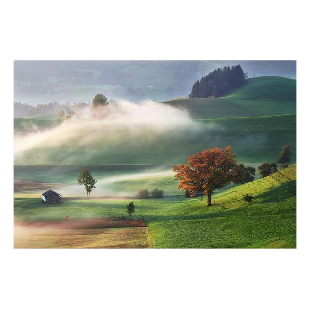 Tableaux paysage Journée brumeuse d'automne en Suisse