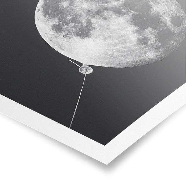 Reproduction de tableaux poster Ballon avec Lune