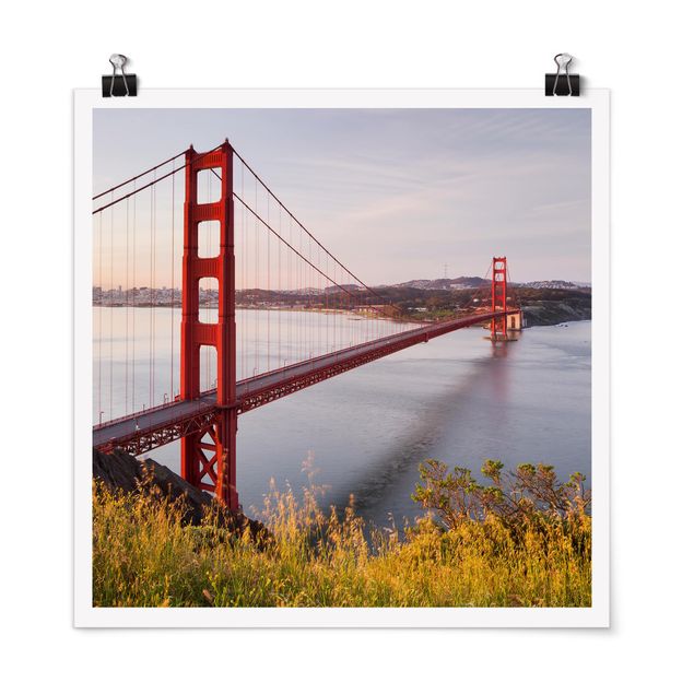 Posters villes Golden Gate Bridge à San Francisco