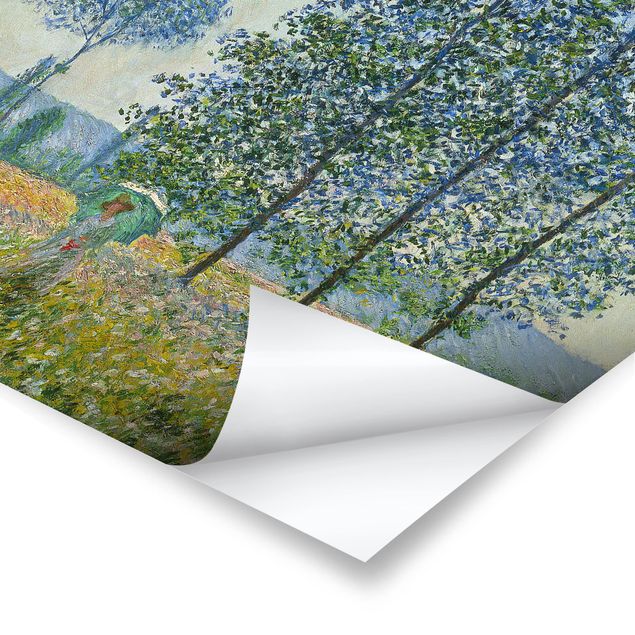 tableaux floraux Claude Monet - Champs au printemps