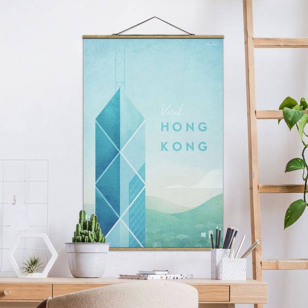 Déco mur cuisine Poster de voyage - Hong Kong