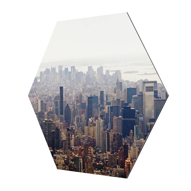 Tableau hexagon Matin à New York