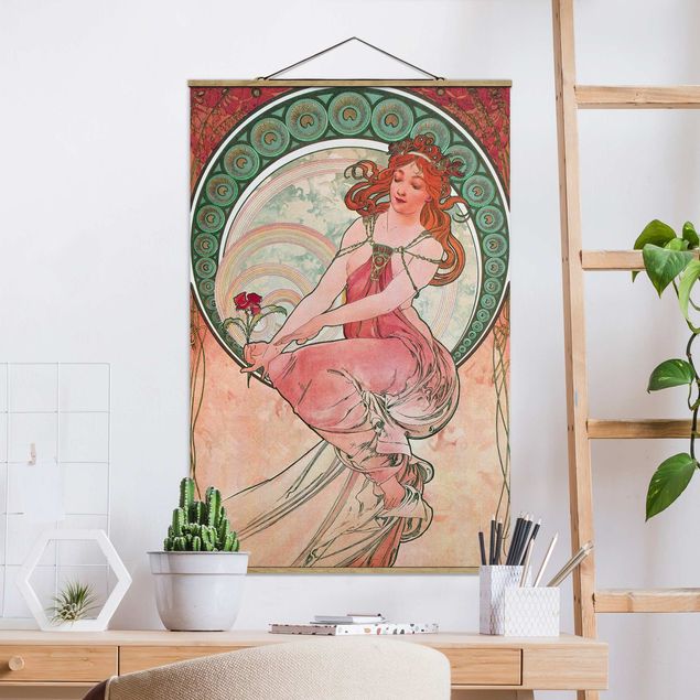 Déco murale cuisine Alfons Mucha - Quatre Arts - Peinture