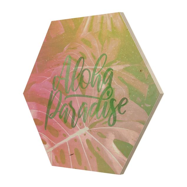 Hexagone en bois - Rainbow - Aloha Paradise
