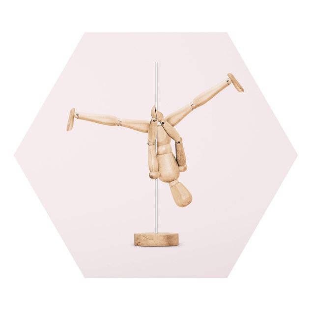 Forex tableau Pole Dance avec Figure En Bois