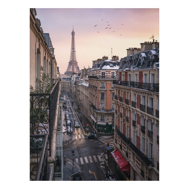 Tableaux Paris La Tour Eiffel au soleil couchant