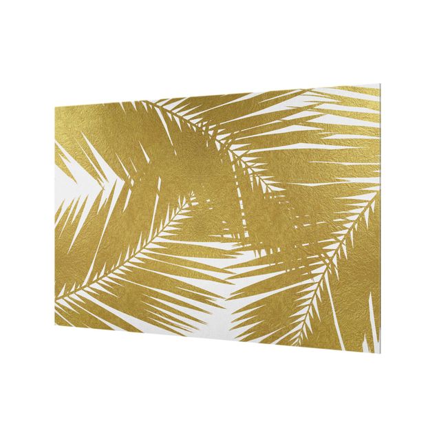 Fonds de hotte - View Through Golden Palm Leaves - Format paysage 3:2