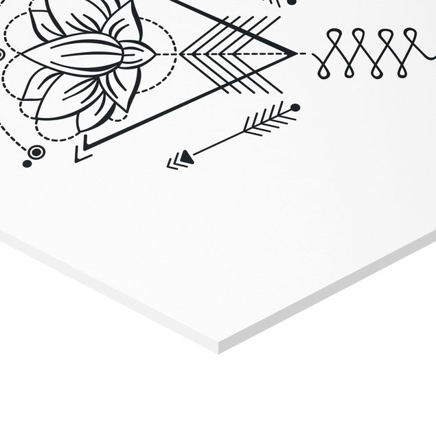 Hexagone en forex - Lotus Unalome With Arrows