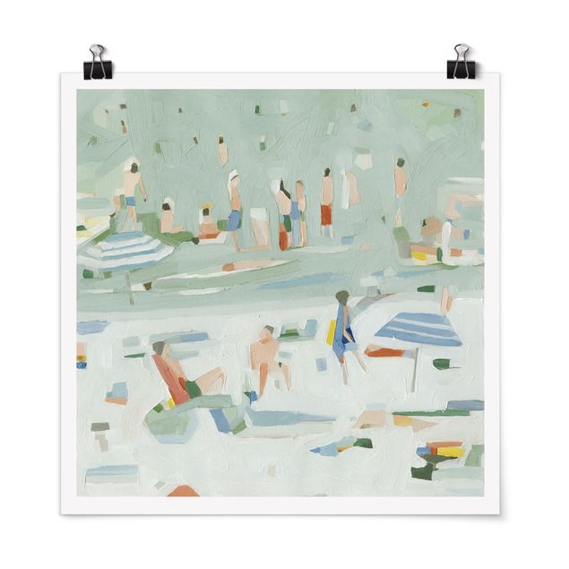 Tableau bord de mer Confetti d'été II