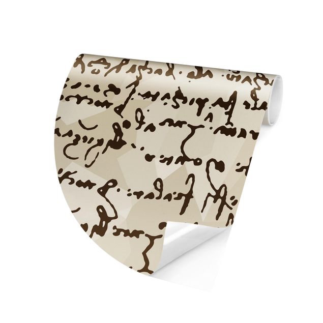 Papier peint marron Manuscrit de Léonard de Vinci