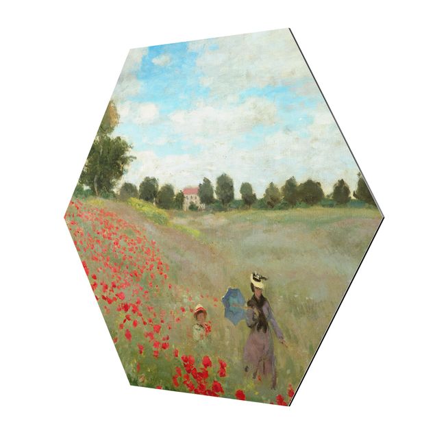 Tableaux modernes Claude Monet - Champ de coquelicots près d'Argenteuil