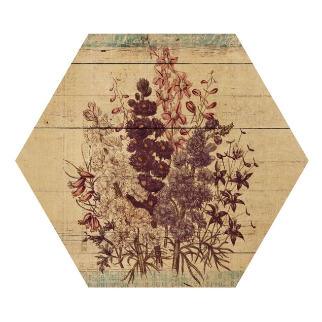 Tableaux en bois Vieille autruche botanique
