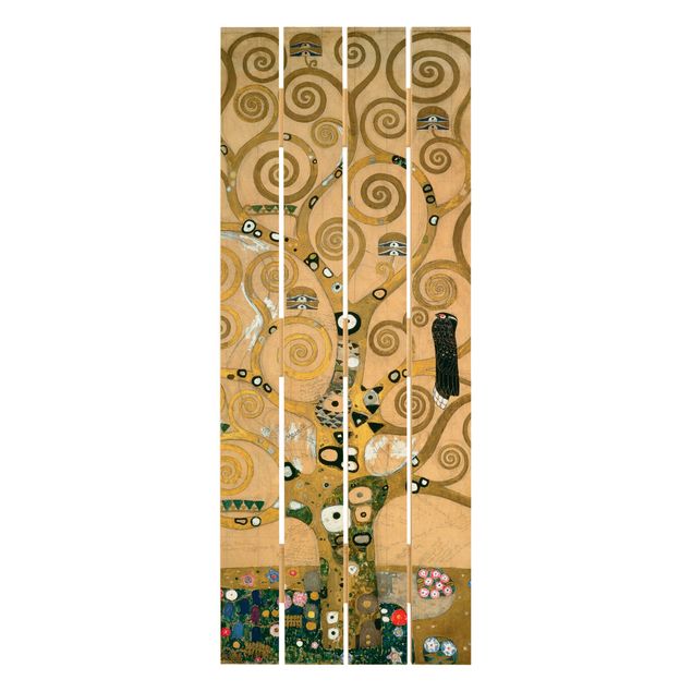 Tableaux en bois avec paysage Gustav Klimt - L'arbre de vie