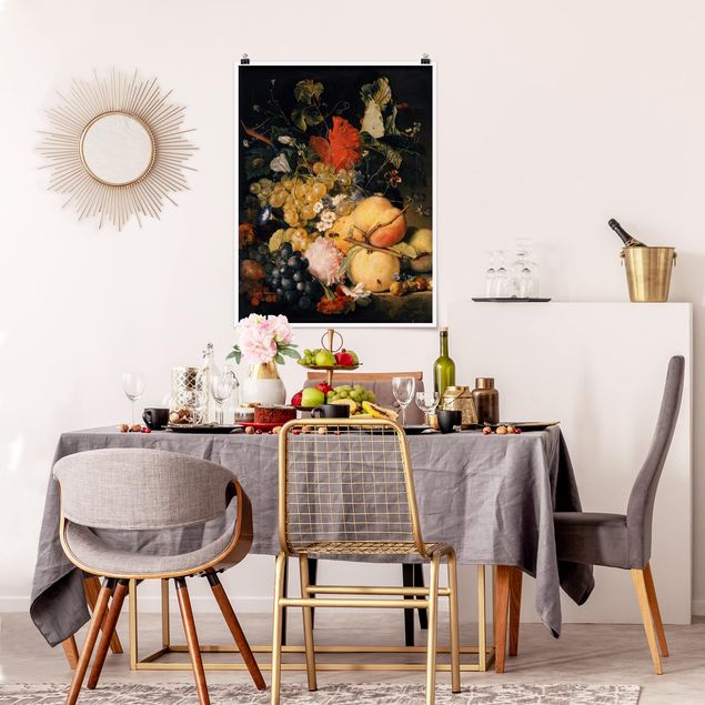 Tableaux Artistiques Jan van Huysum - Fruits, fleurs et insectes