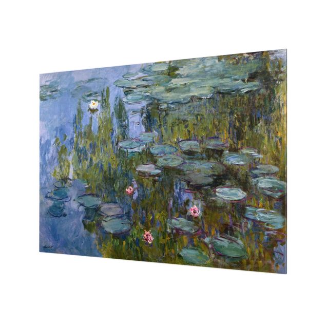 Fond de hotte verre Claude Monet - Nénuphars (Nympheas)