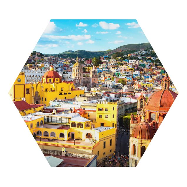 Tableaux Maisons colorées Guanajuato