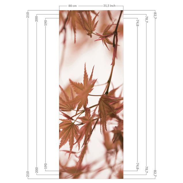 Revêtement mural de douche - Maple Leaf In Autumn Sun