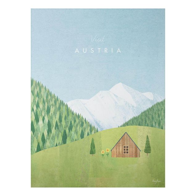 Tableau montagnes Campagne touristique - Autriche